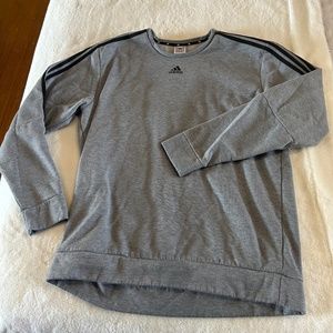 Gray and black Adidas Sweatshirt/Crewneck.
